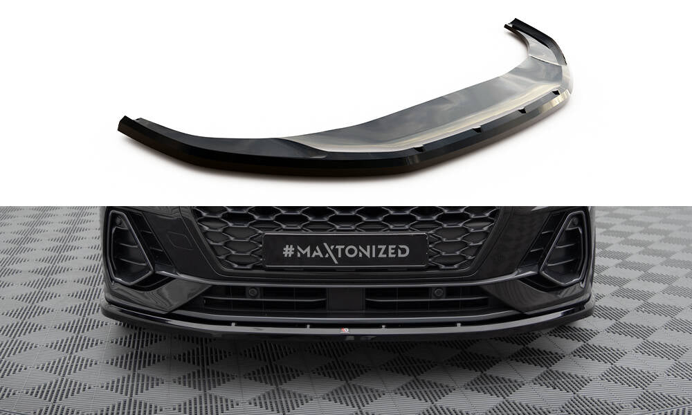 Maxton Front Ansatz V.1 für Audi Q3 Sportback F3 schwarz Hochglanz