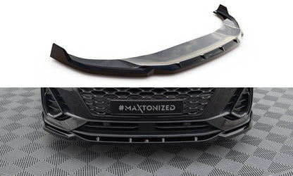 Maxton Front Ansatz V.2 für Audi Q3 Sportback F3 schwarz Hochglanz