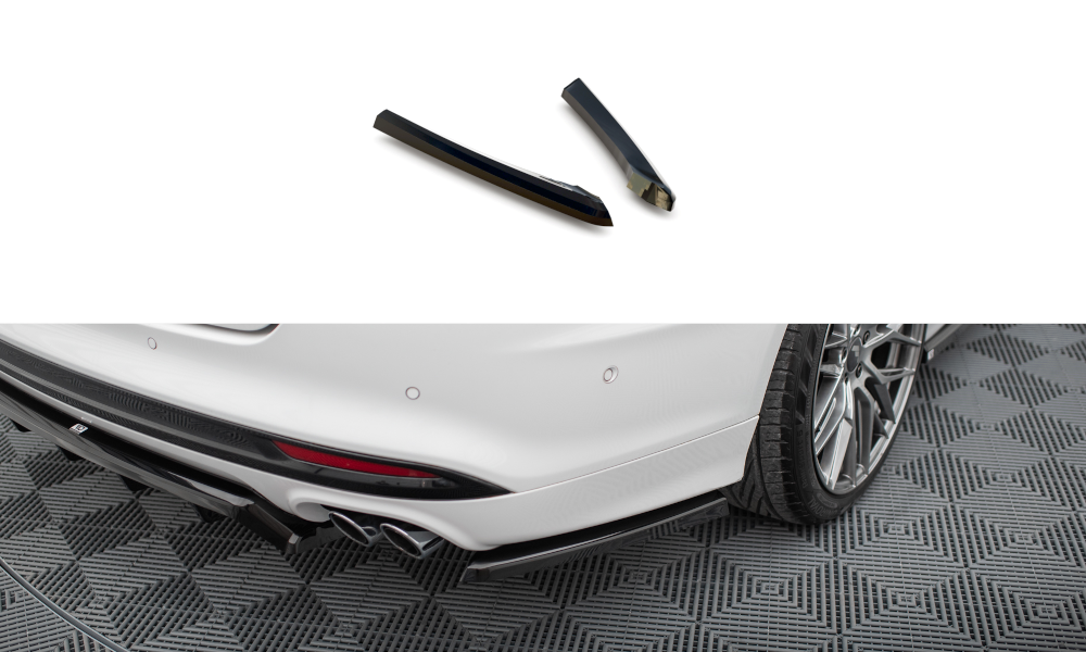 Maxton Heck Ansatz Flaps Diffusor für Ford Mondeo Sport Mk5 Facelift / Fusion Sport Mk2 Facelift schwarz Hochglanz