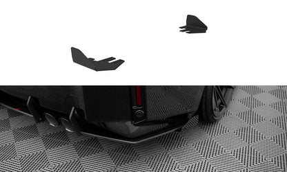 Maxton Hintere Seiten Flaps für BMW M2 G87 schwarz Hochglanz