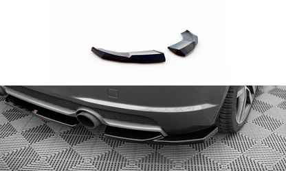 Maxton Heck Ansatz Flaps Diffusor V.1 für Audi TT S-Line 8S schwarz Hochglanz