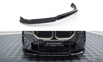 Maxton Front Ansatz V.1 für BMW XM G09 schwarz Hochglanz