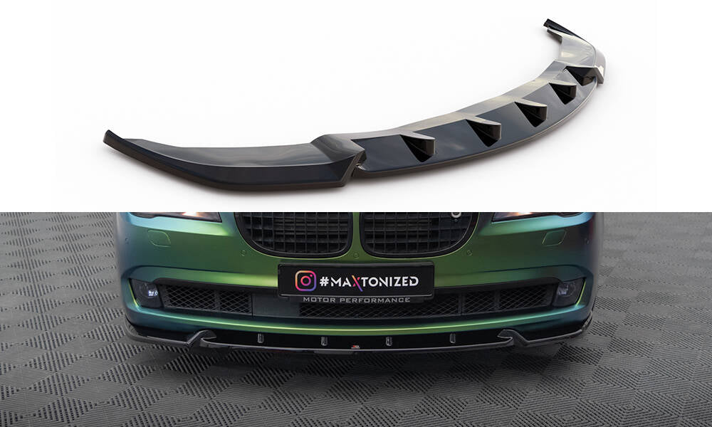 Maxton Front Ansatz V.2 für BMW 7 F01 schwarz Hochglanz