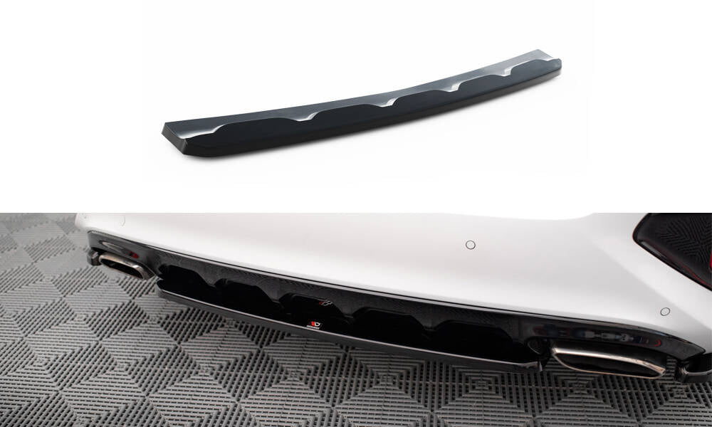 Maxton Mittlerer Diffusor Heck Ansatz für Kia Ceed GT Mk3  schwarz Hochglanz