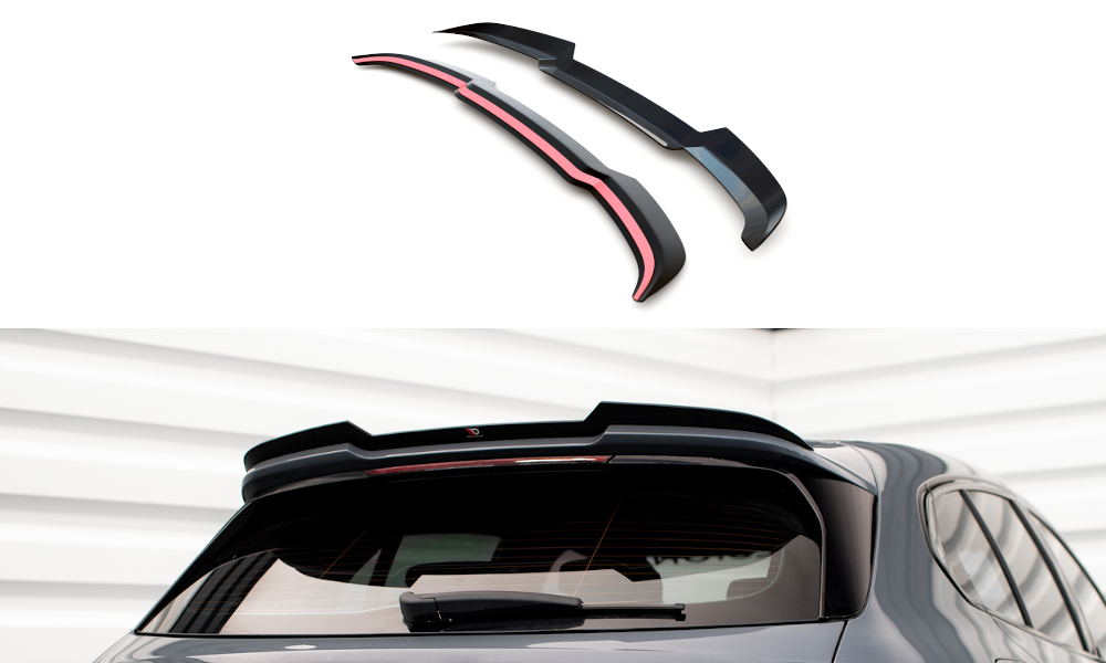 Maxton Spoiler CAP V.2 für BMW 1er M135i / 128ti / M-Paket F40 schwarz Hochglanz