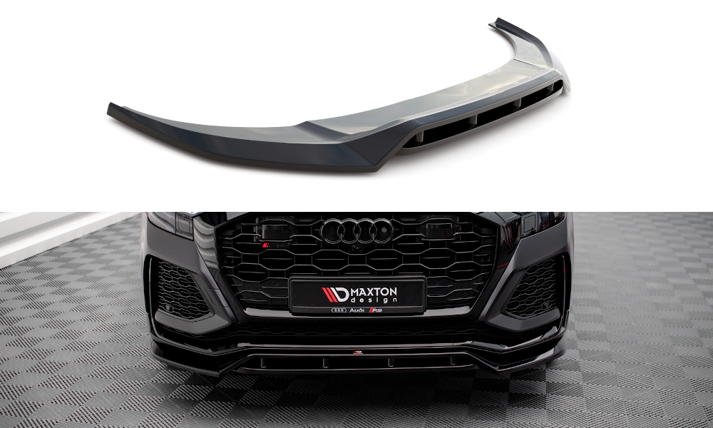 Maxton Front Ansatz V.3 für Audi RSQ8 Mk1 schwarz Hochglanz