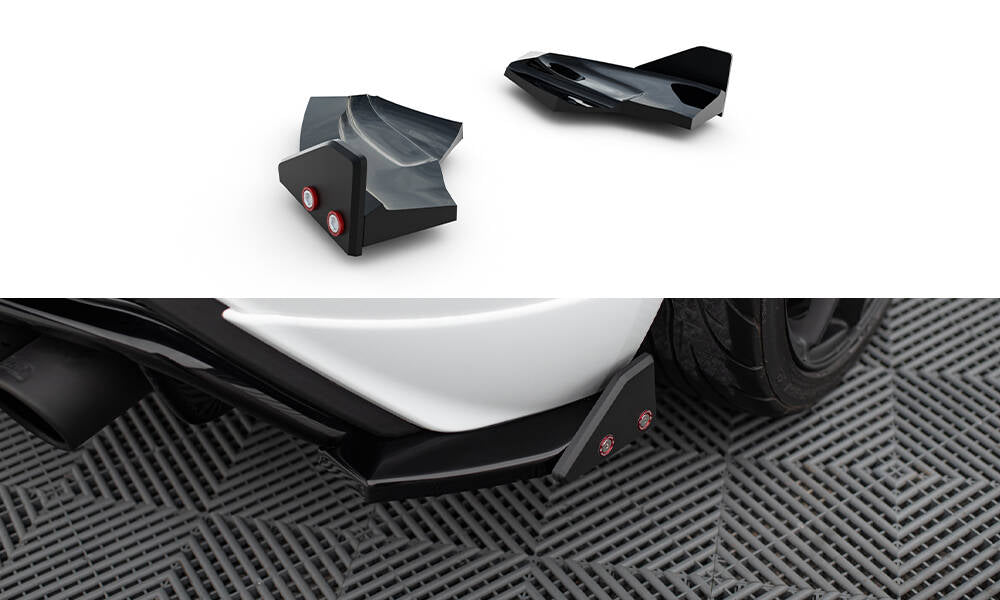Maxton Heck Ansatz Flaps Diffusor V.3 +Flaps für Ford Fiesta ST Mk7 Facelift
