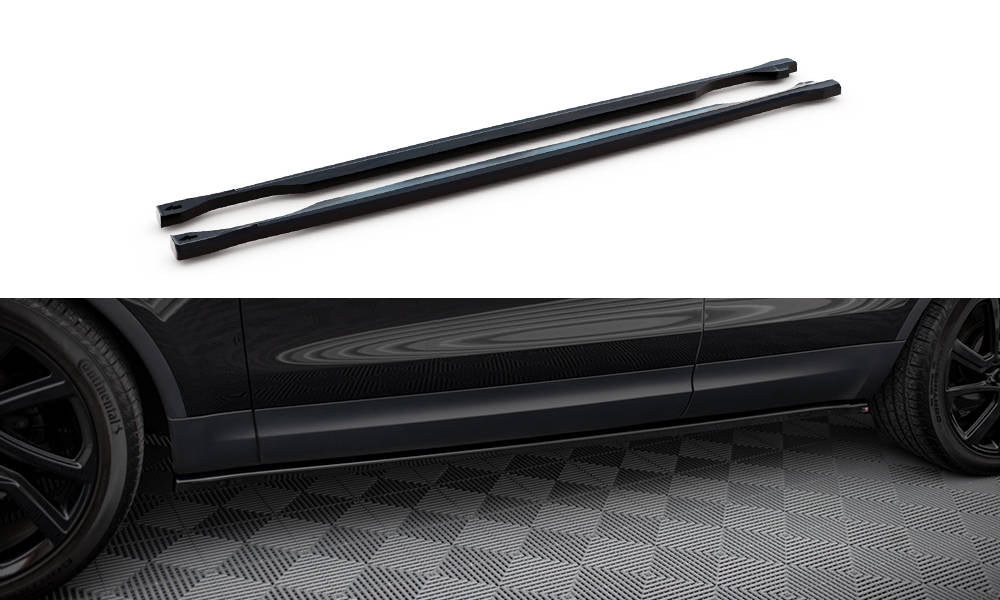 Maxton Seitenschweller Ansatz für Land Rover Discovery HSE Mk5 schwarz Hochglanz