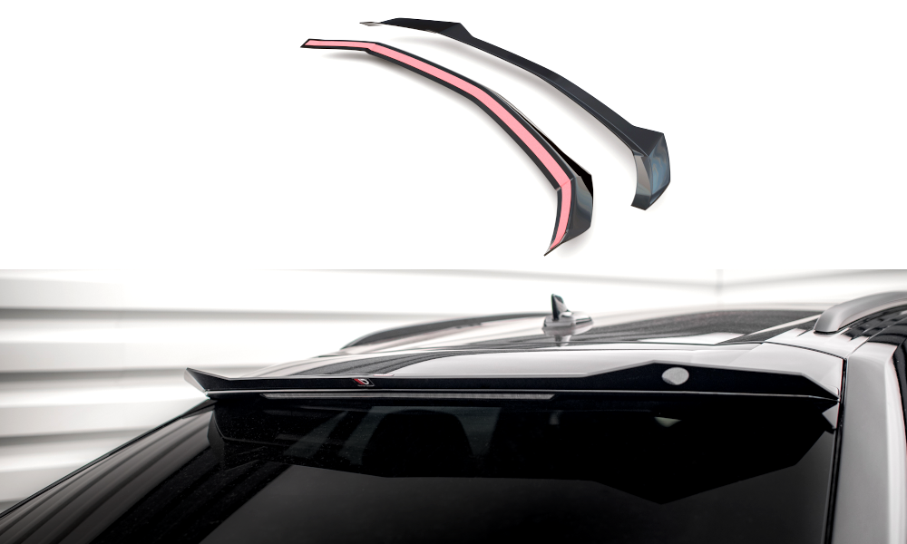 Maxton Höher Spoiler CAP für Lamborghini Urus Mk1 schwarz Hochglanz
