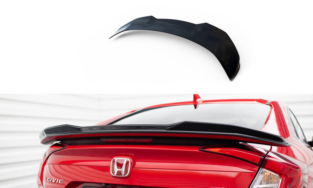 Maxton Spoiler CAP für 3D Honda Civic SI Mk10 schwarz Hochglanz