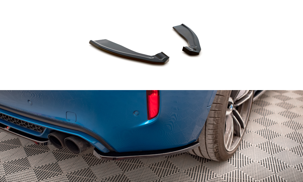 Maxton Heck Ansatz Flaps Diffusor für BMW X6 M F86 schwarz Hochglanz