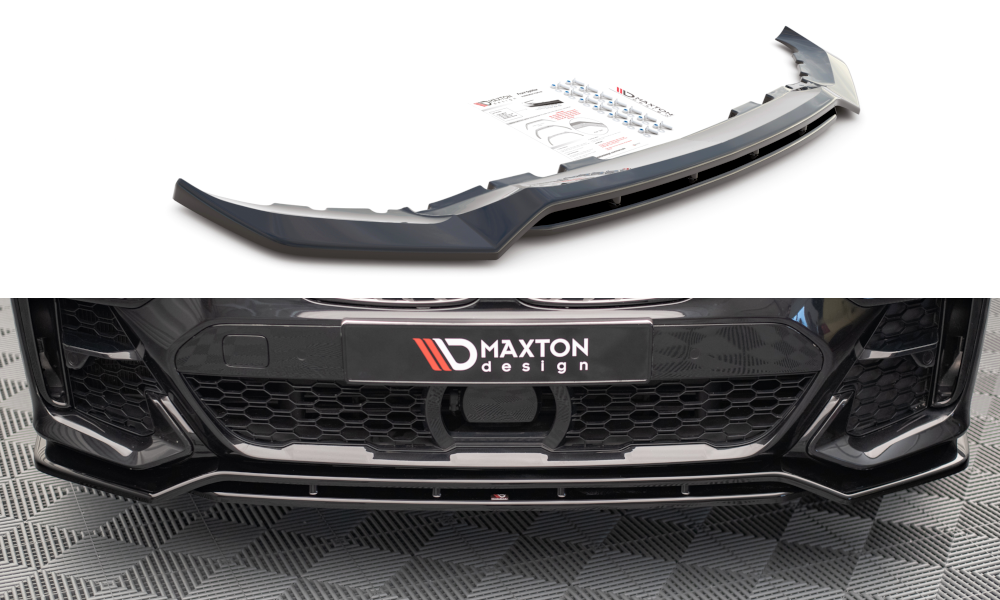 Maxton Front Ansatz V.1 für BMW X7 M G07 schwarz Hochglanz