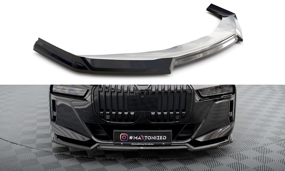 Maxton Front Ansatz V.3 für BMW 7 M-Paket / M760e / i7 M-Paket G70   schwarz Hochglanz