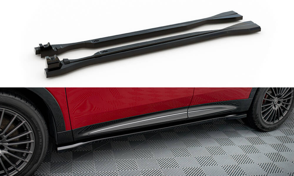 Maxton Seitenschweller Ansatz für Alfa Romeo Tonale Mk1 schwarz Hochglanz