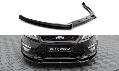 Maxton Front Ansatz V.2 für Ford Mondeo ST-Line Mk4 Facelift schwarz Hochglanz