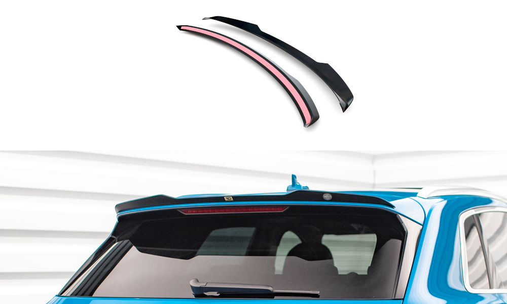 Maxton Spoiler CAP für Audi e-tron schwarz Hochglanz