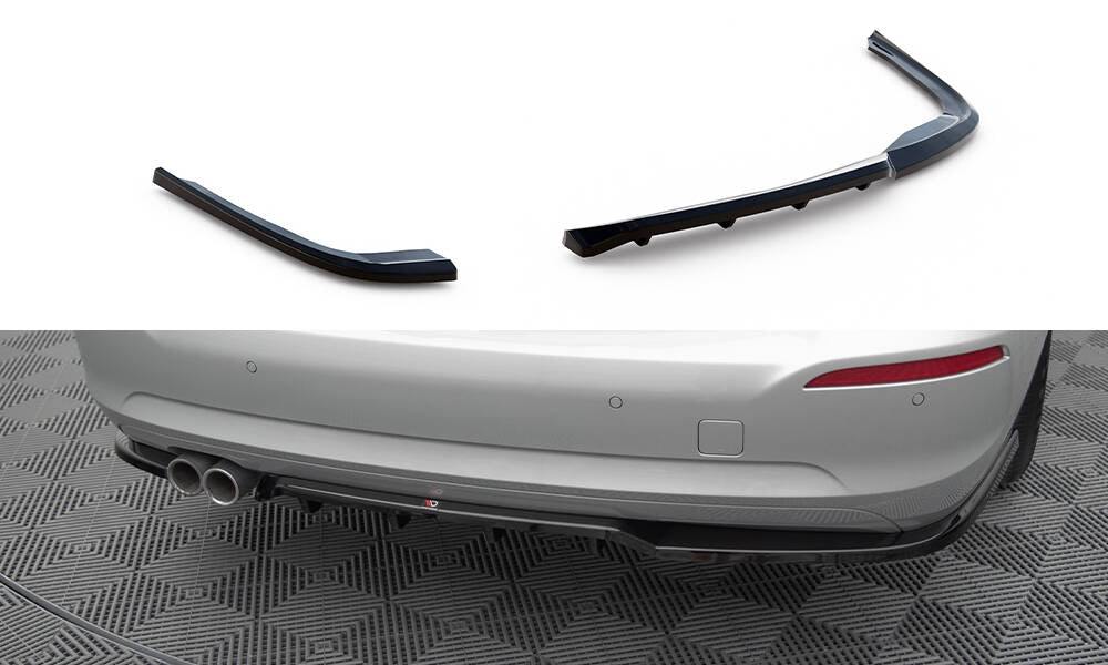Maxton Mittlerer Diffusor Heck Ansatz DTM Look für BMW 3er GT F34 Facelift schwarz Hochglanz