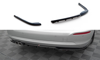 Maxton Mittlerer Diffusor Heck Ansatz DTM Look für BMW 3er GT F34 Facelift schwarz Hochglanz