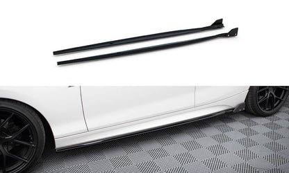 Maxton Seitenschweller Ansatz für V.4 + Flaps BMW 1er M-Paket / M140i F20 Facelift