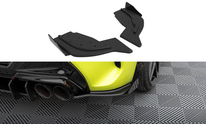 Maxton Street Pro Heck Ansatz Flaps Diffusor V.2 +Flaps für V.2 BMW 1er F40 M-Paket / M135i schwarz Hochglanz