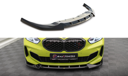Maxton Front Ansatz V.6 für BMW 1er F40 M-Paket / M135i  schwarz Hochglanz