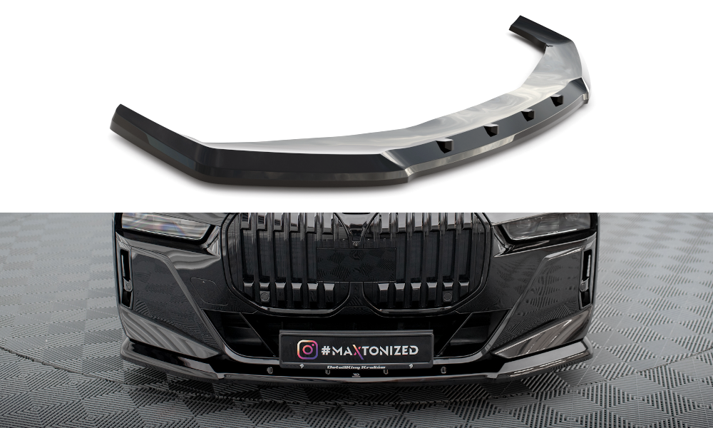 Maxton Front Ansatz V.1 für BMW 7 M-Paket / M760e / i7 M-Paket G70   schwarz Hochglanz