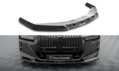 Maxton Front Ansatz V.1 für BMW 7 M-Paket / M760e / i7 M-Paket G70   schwarz Hochglanz