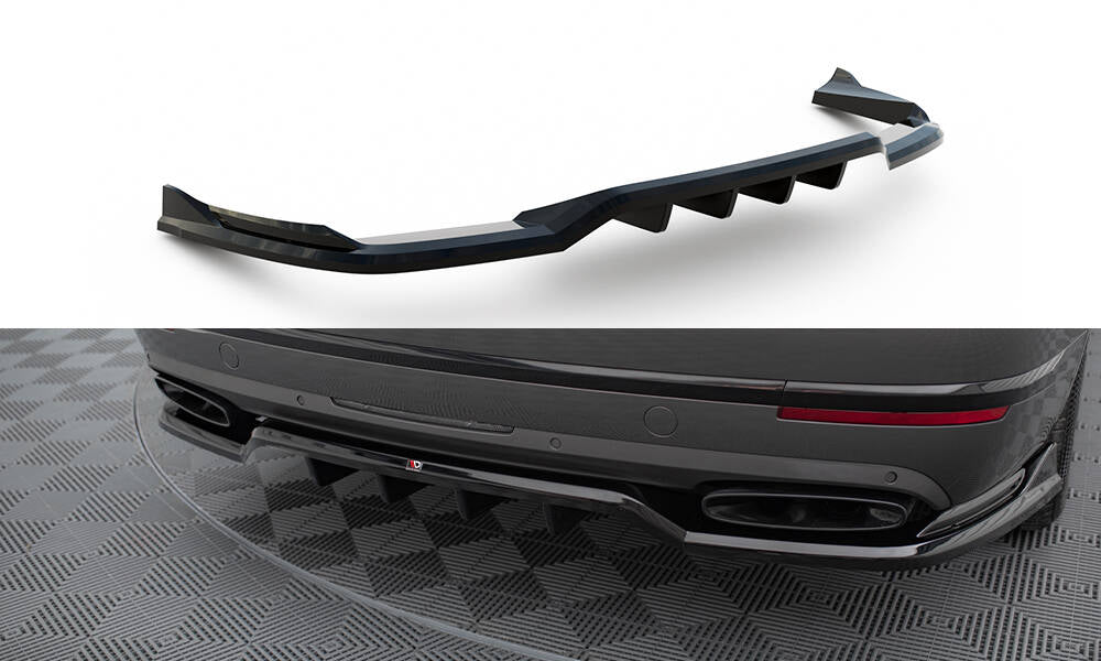 Maxton Mittlerer Diffusor Heck Ansatz DTM Look für Bentley Bentayga Mk1  schwarz Hochglanz