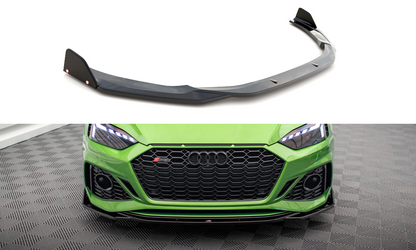 Maxton Front Ansatz V.1 +Flaps für Audi RS5 F5 Facelift
