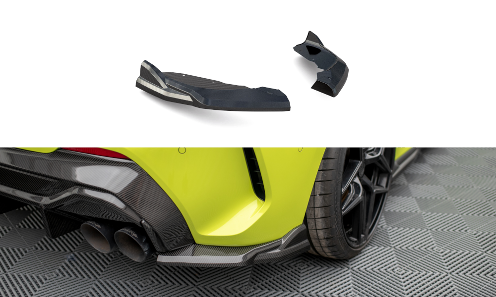 Maxton Carbon Fiber Heck Ansatz Flaps Diffusor für BMW 1er F40 M-Paket/ M135i