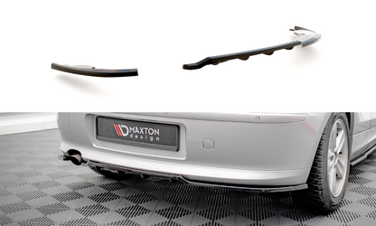 Maxton Mittlerer Diffusor Heck Ansatz DTM Look für BMW 1er E81 Facelift schwarz Hochglanz