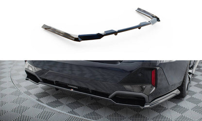 Maxton Mittlerer Diffusor Heck Ansatz DTM Look für V.2 BMW 5er M-Paket G60 schwarz Hochglanz