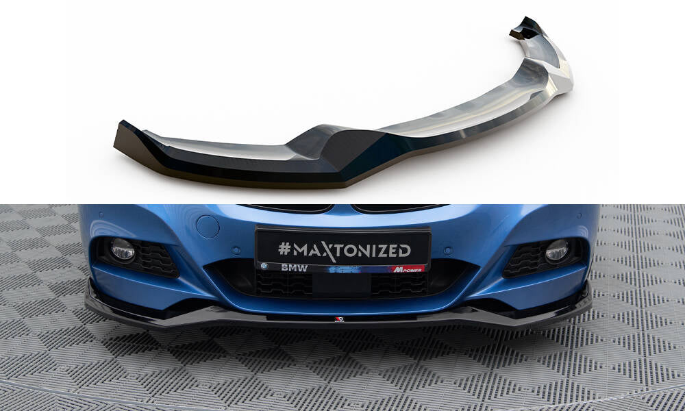 Maxton Front Ansatz V.2 für BMW 3er GT M-Paket F34 schwarz Hochglanz