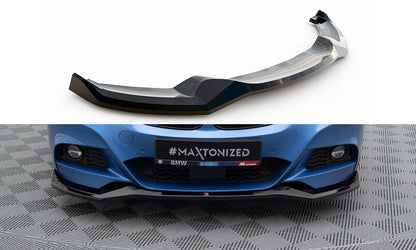 Maxton Front Ansatz V.2 für BMW 3er GT M-Paket F34 schwarz Hochglanz