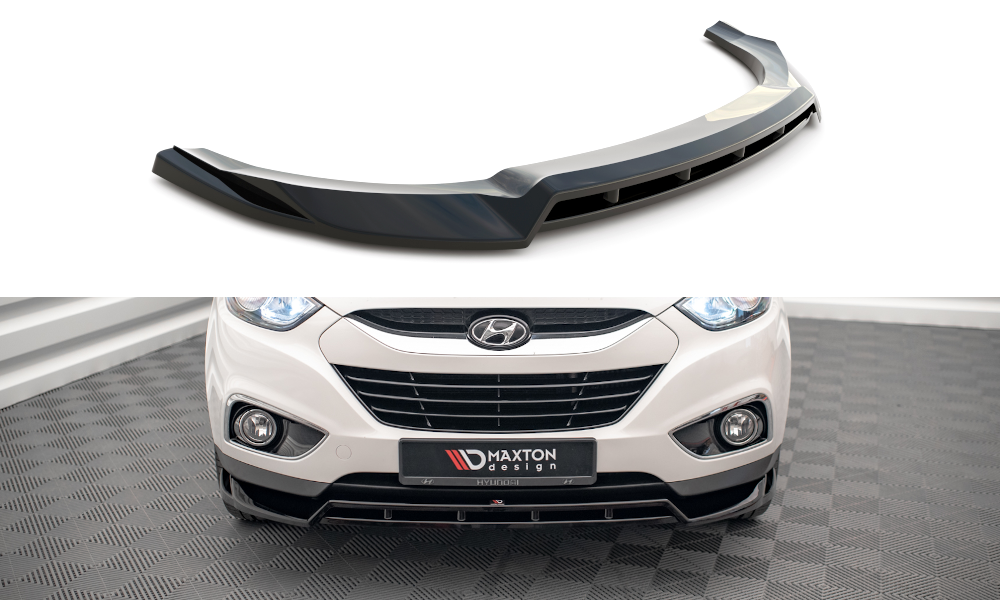 Maxton Front Ansatz für Hyundai ix35 Mk1 schwarz Hochglanz