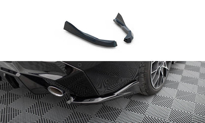 Maxton Heck Ansatz Flaps Diffusor V.4 für BMW 2 G42 schwarz Hochglanz