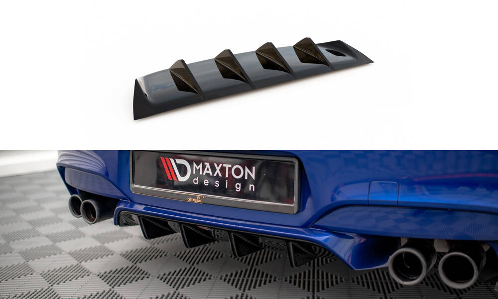 Maxton Diffusor Heck Ansatz für BMW M6 Gran Coupe / Coupe / Cabriolet F06 / F13 / F12 schwarz Hochglanz