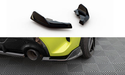 Maxton Heck Ansatz Flaps Diffusor für V.9 BMW 1er M-Paket / M135i F40 schwarz Hochglanz