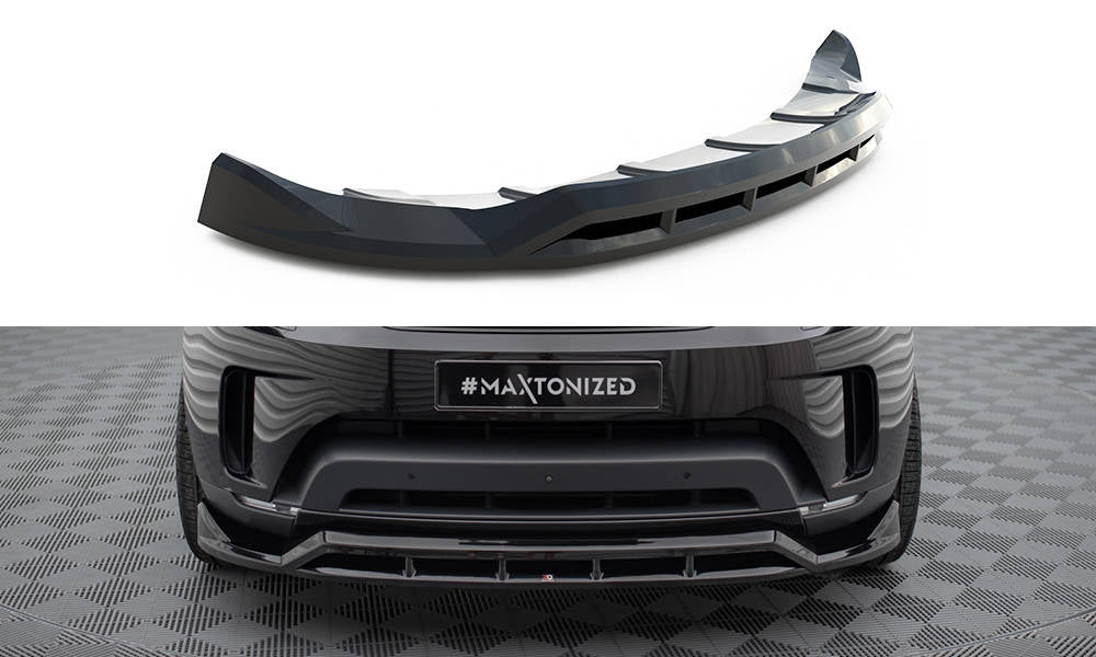 Maxton Front Ansatz für Land Rover Discovery HSE Mk5 schwarz Hochglanz