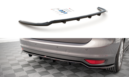 Maxton Mittlerer Diffusor Heck Ansatz DTM Look für Ford C-Max Mk2 schwarz Hochglanz