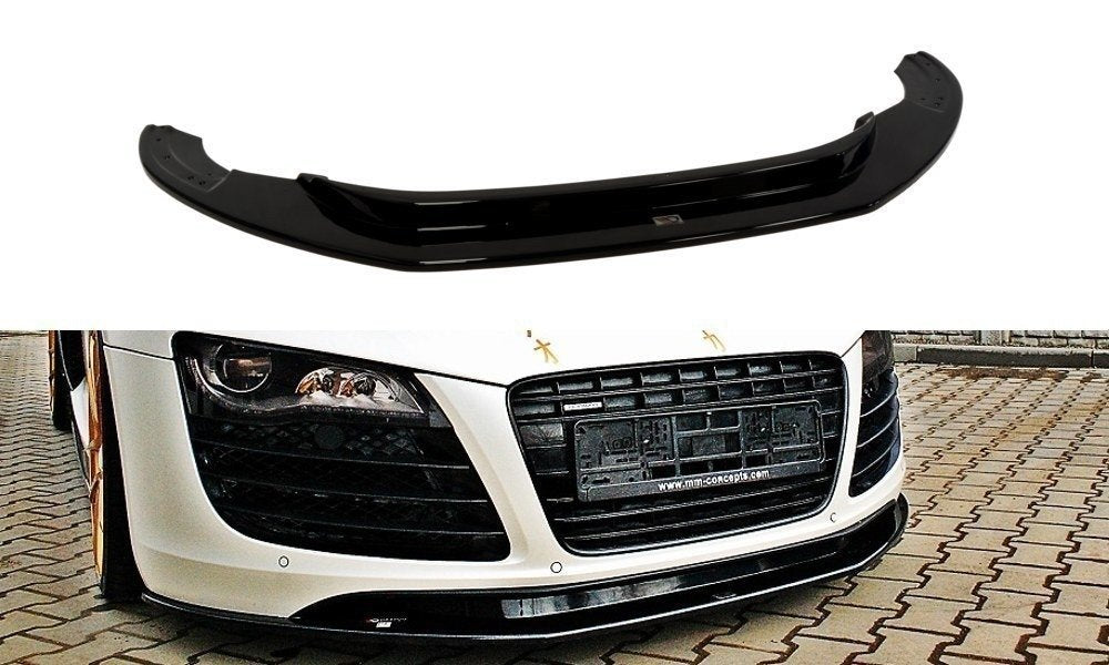 Maxton Front Ansatz für Audi R8 Mk.1 schwarz Hochglanz