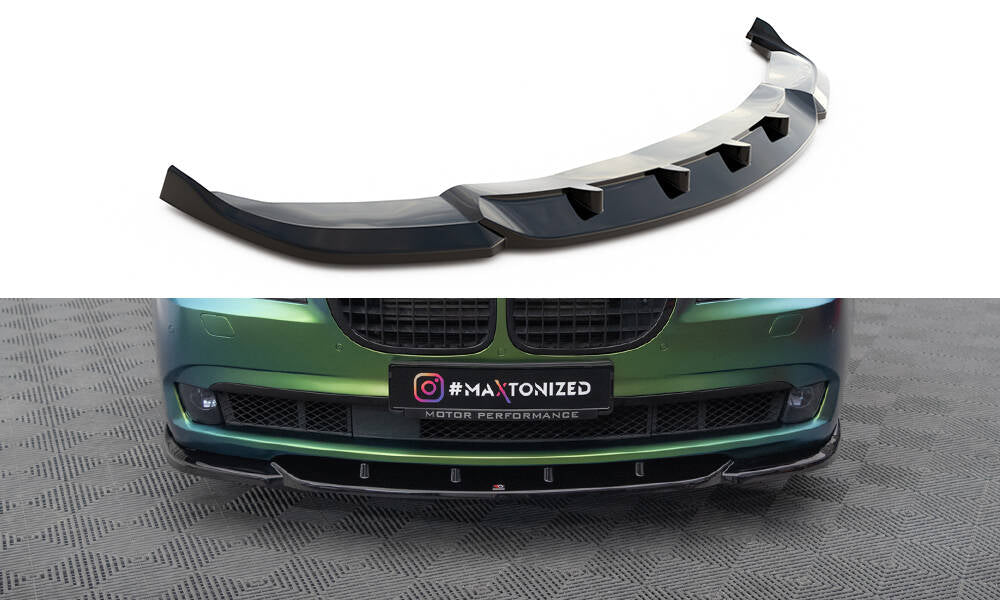 Maxton Front Ansatz V.1 für BMW 7 F01 schwarz Hochglanz