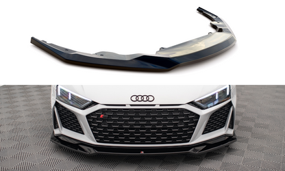 Maxton Front Ansatz V.3 für Audi R8 Mk2 Facelift schwarz Hochglanz