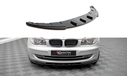 Maxton Front Ansatz V.2 für BMW 1er E81 Facelift schwarz Hochglanz