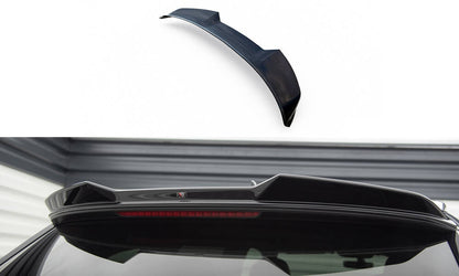 Maxton Spoiler CAP für 3D Audi Q7 Mk2 schwarz Hochglanz