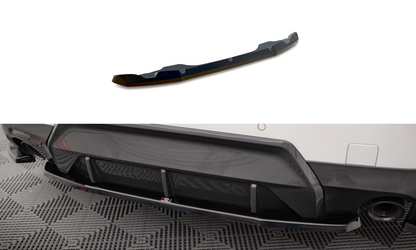 Maxton Mittlerer Diffusor Heck Ansatz für BMW 2 Coupe M-Paket G42 schwarz Hochglanz