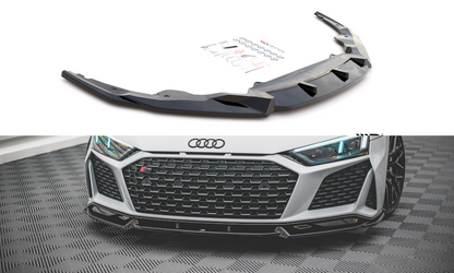 Maxton Front Ansatz V.1 für Audi R8 Mk2 Facelift schwarz Hochglanz