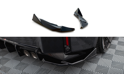 Maxton Heck Ansatz Flaps Diffusor V.4 für BMW M2 G87 schwarz Hochglanz