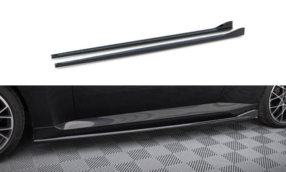 Maxton Seitenschweller Ansatz für V.2 für BMW 2 Coupe G42 schwarz Hochglanz