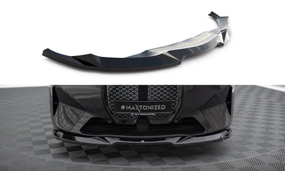 Maxton Front Ansatz V.2 für BMW iX M-Paket i20 schwarz Hochglanz